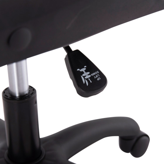 OFFICE CHAIR PORTIMA HM1197.03 GREY PVC-BLACK FRAME & BASE 66.5x60x97Hcm.