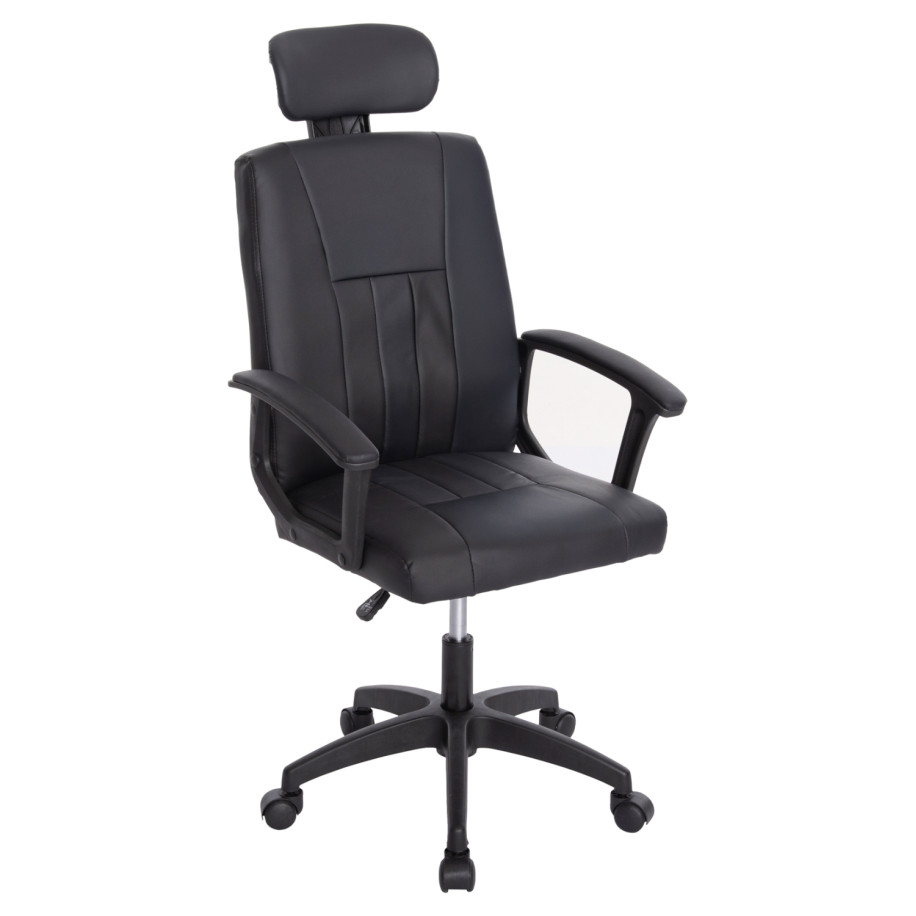 OFFICE CHAIR NIMBLE HM1199.01 BLACK PVC-BLACK FRAME AND BASE 59x64x122Hcm.
