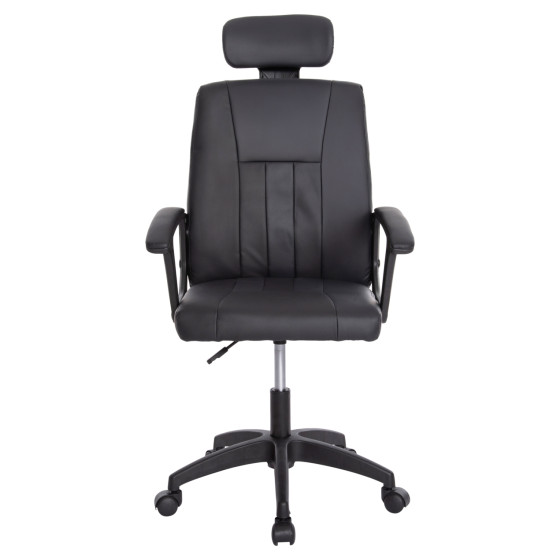 OFFICE CHAIR NIMBLE HM1199.01 BLACK PVC-BLACK FRAME AND BASE 59x64x122Hcm.