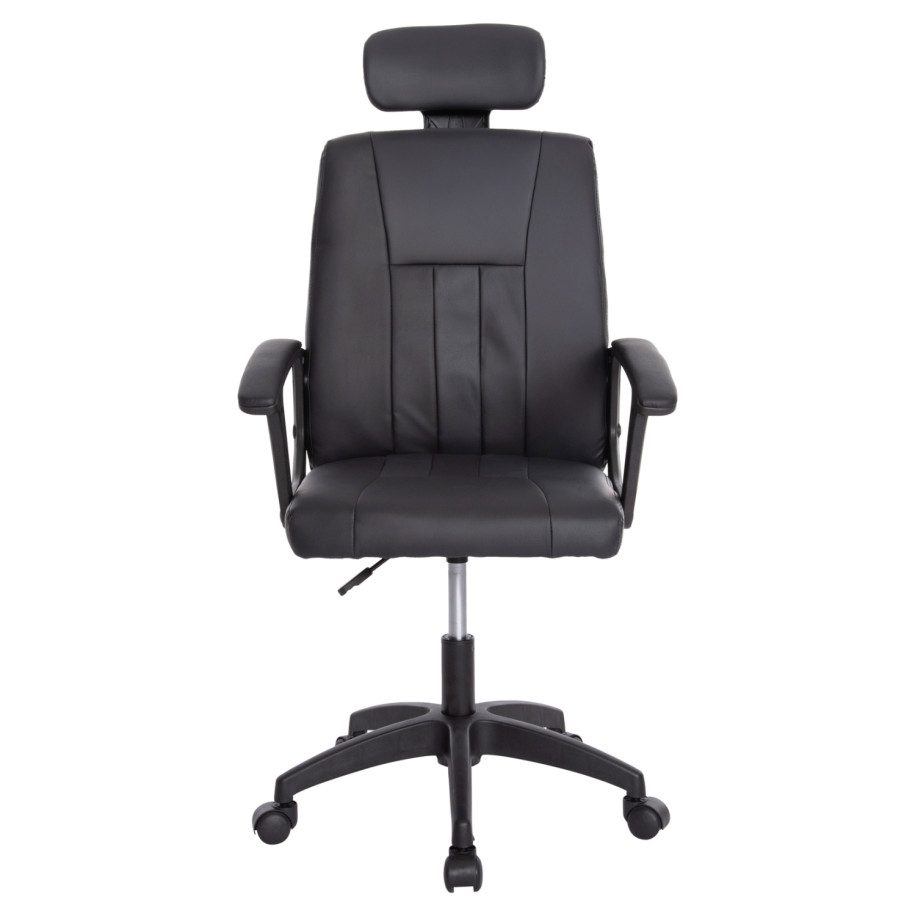 OFFICE CHAIR NIMBLE HM1199.01 BLACK PVC-BLACK FRAME AND BASE 59x64x122Hcm.