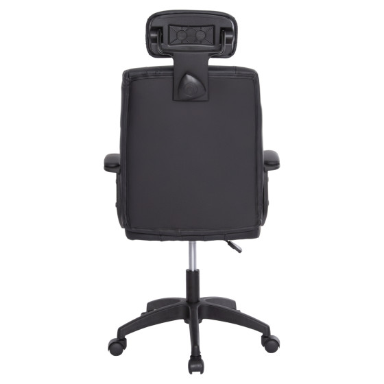 OFFICE CHAIR NIMBLE HM1199.01 BLACK PVC-BLACK FRAME AND BASE 59x64x122Hcm.
