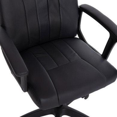 OFFICE CHAIR NIMBLE HM1199.01 BLACK PVC-BLACK FRAME AND BASE 59x64x122Hcm.