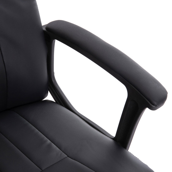 OFFICE CHAIR NIMBLE HM1199.01 BLACK PVC-BLACK FRAME AND BASE 59x64x122Hcm.