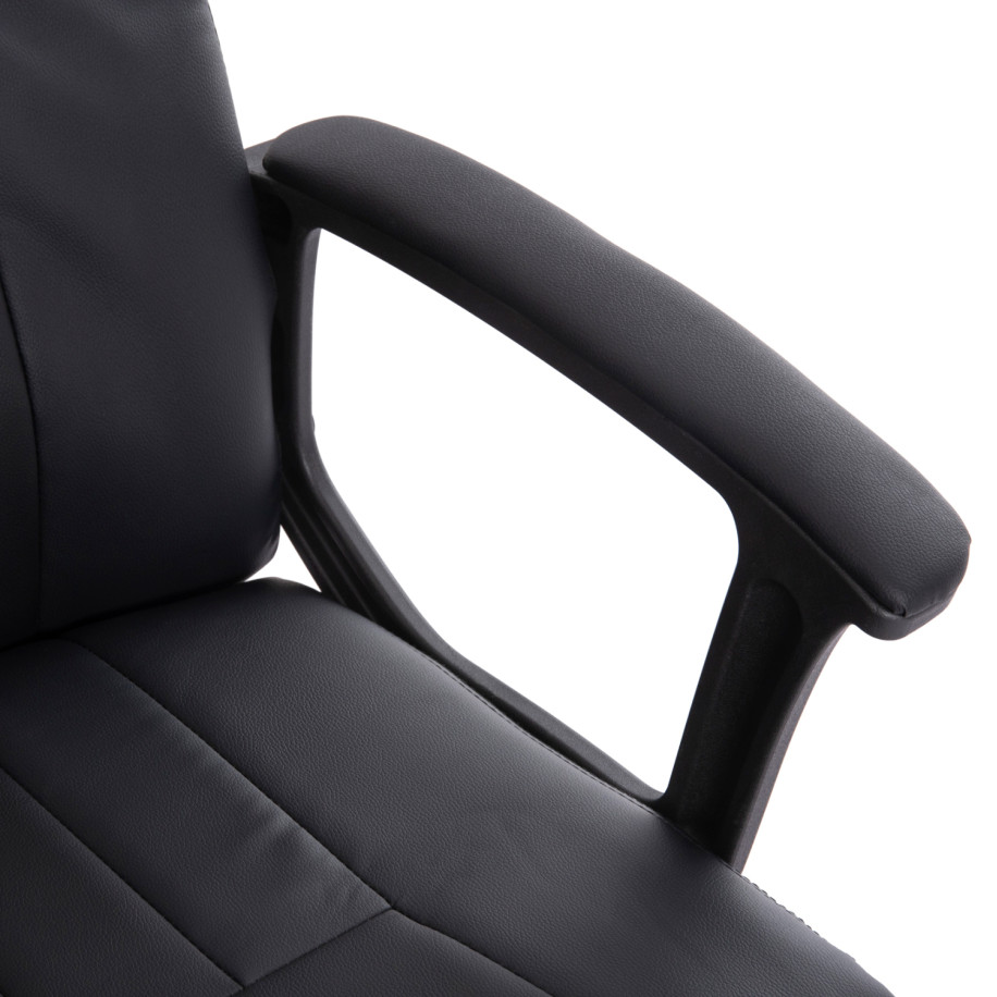 OFFICE CHAIR NIMBLE HM1199.01 BLACK PVC-BLACK FRAME AND BASE 59x64x122Hcm.