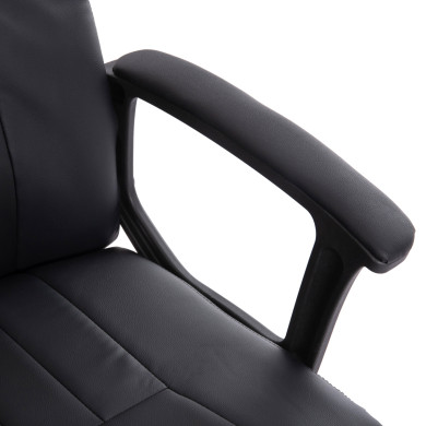 OFFICE CHAIR NIMBLE HM1199.01 BLACK PVC-BLACK FRAME AND BASE 59x64x122Hcm.