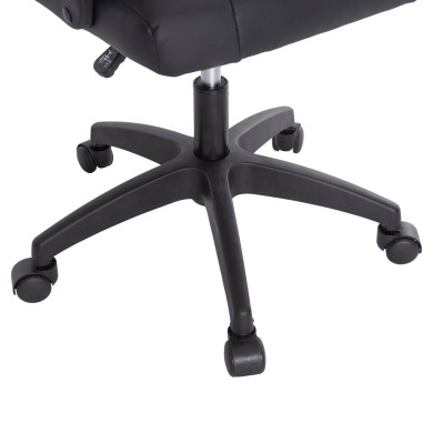 OFFICE CHAIR NIMBLE HM1199.01 BLACK PVC-BLACK FRAME AND BASE 59x64x122Hcm.