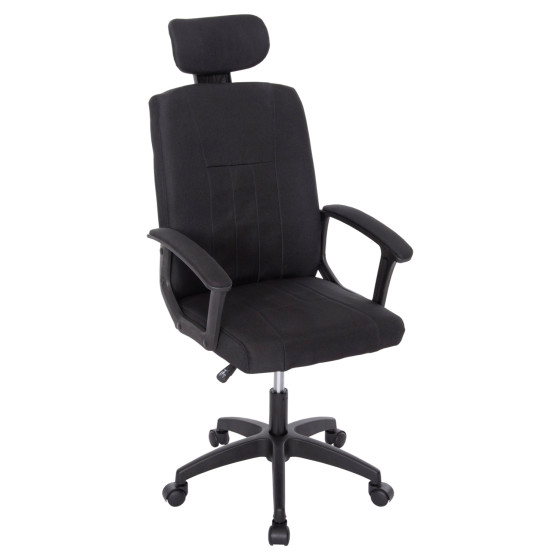 OFFICE CHAIR NIMBLE HM1199.11 BLACK FABRIC-BLACK FRAME AND BASE 59x64x122Hcm.