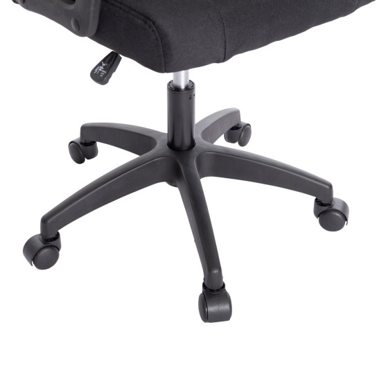 OFFICE CHAIR NIMBLE HM1199.11 BLACK FABRIC-BLACK FRAME AND BASE 59x64x122Hcm.