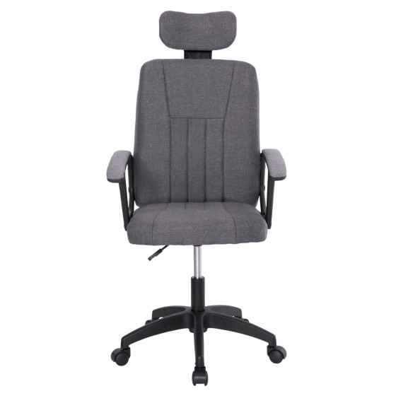 OFFICE CHAIR NIMBLE HM1199.12 GREY FABRIC-BLACK FRAME AND BASE 59x64x122Hcm.