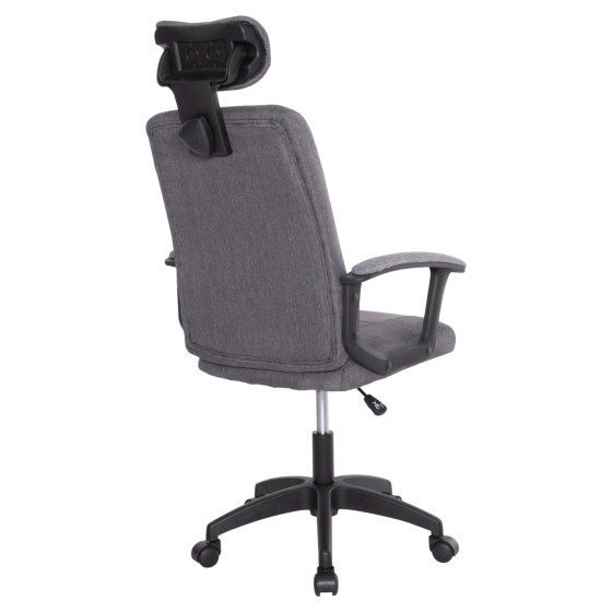 OFFICE CHAIR NIMBLE HM1199.12 GREY FABRIC-BLACK FRAME AND BASE 59x64x122Hcm.