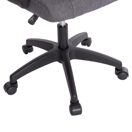 OFFICE CHAIR NIMBLE HM1199.12 GREY FABRIC-BLACK FRAME AND BASE 59x64x122Hcm.