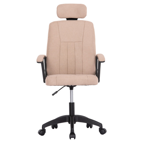 OFFICE CHAIR NIMBLE HM1199.13 KHAKI FABRIC-BLACK FRAME AND BASE 59x64x122Hcm.