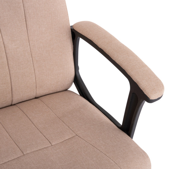 OFFICE CHAIR NIMBLE HM1199.13 KHAKI FABRIC-BLACK FRAME AND BASE 59x64x122Hcm.