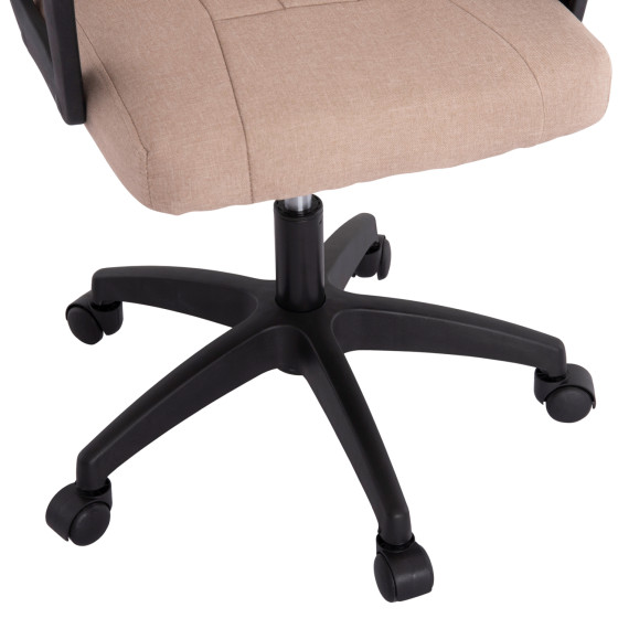OFFICE CHAIR NIMBLE HM1199.13 KHAKI FABRIC-BLACK FRAME AND BASE 59x64x122Hcm.