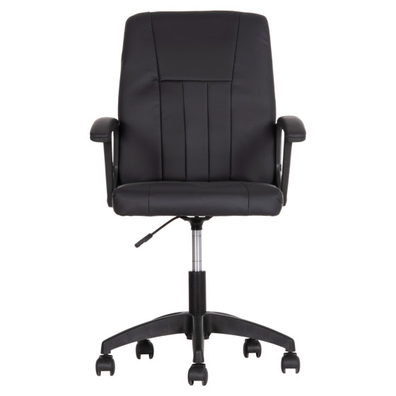 OFFICE CHAIR NIM HM1200.01 BLACK PVC-BLACK FRAME AND BASE 58x65x100Hcm.