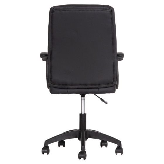 OFFICE CHAIR NIM HM1200.01 BLACK PVC-BLACK FRAME AND BASE 58x65x100Hcm.