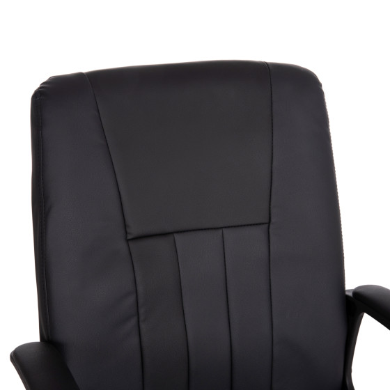 OFFICE CHAIR NIM HM1200.01 BLACK PVC-BLACK FRAME AND BASE 58x65x100Hcm.
