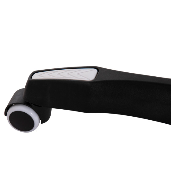 GAMING ARMCHAIR DARREN HM1203.04 BLACK-WHITE PVC 58.5x100x120Hcm.