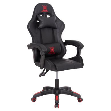 GAMING ARMCHAIR DARREN HM1203.01 BLACK-RED PVC 58.5x100x120Hcm.