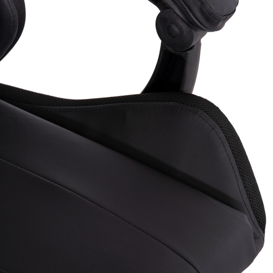 GAMING ARMCHAIR DARREN HM1203.01 BLACK-RED PVC 58.5x100x120Hcm.