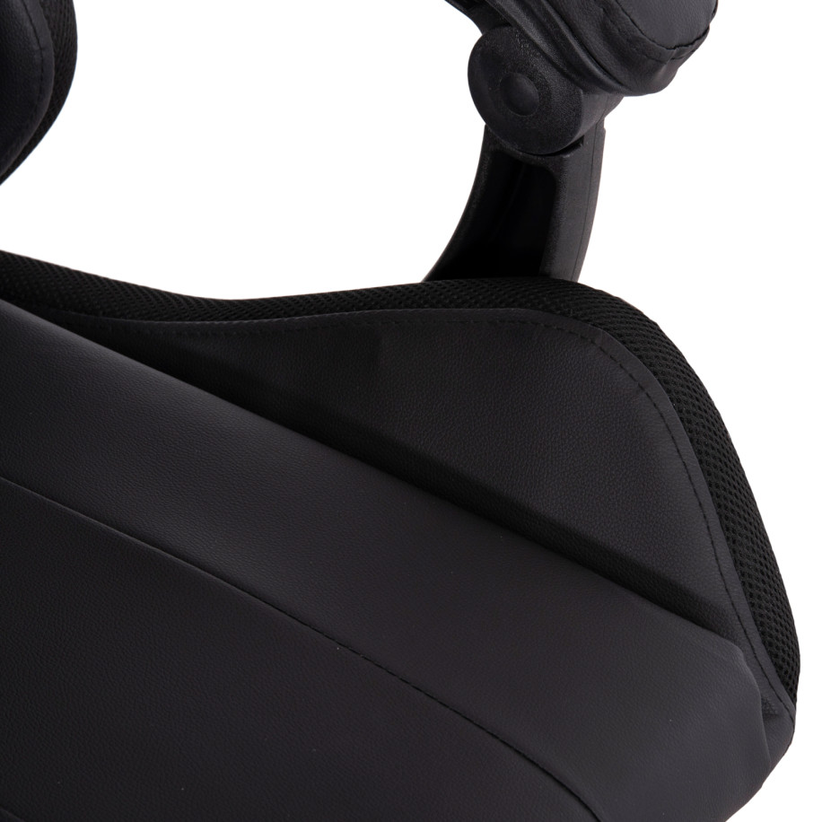 GAMING ARMCHAIR DARREN HM1203.01 BLACK-RED PVC 58.5x100x120Hcm.