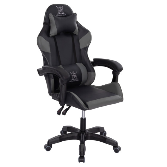 GAMING ARMCHAIR DARREN HM1203.10 BLACK-GREY PVC 60x60x120Hcm.