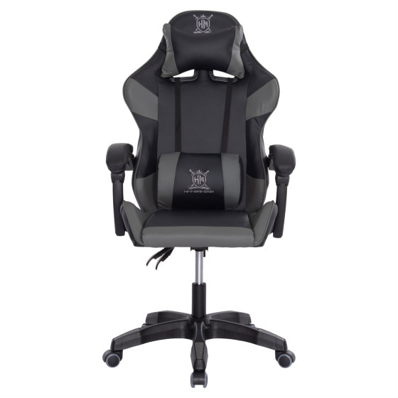 GAMING ARMCHAIR DARREN HM1203.10 BLACK-GREY PVC 60x60x120Hcm.