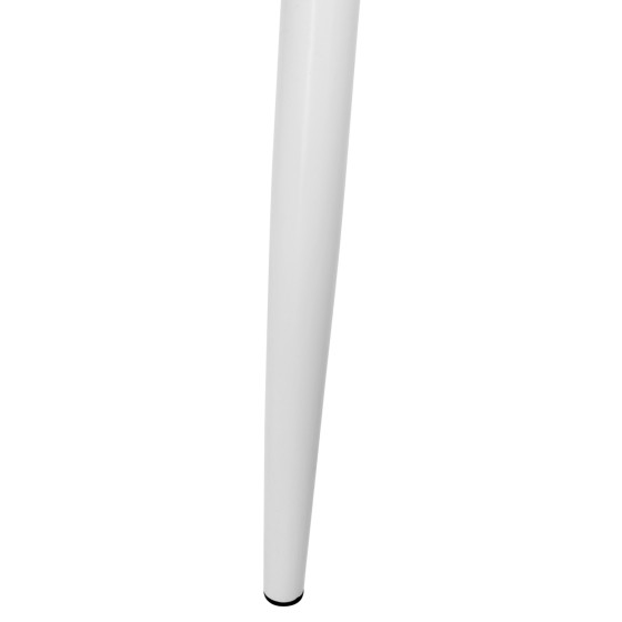 ARMCHAIR ARIADNE HM8001.31 WHITE POLYPROPYLENE-WHITE METAL LEGS 62x54x81Hcm.