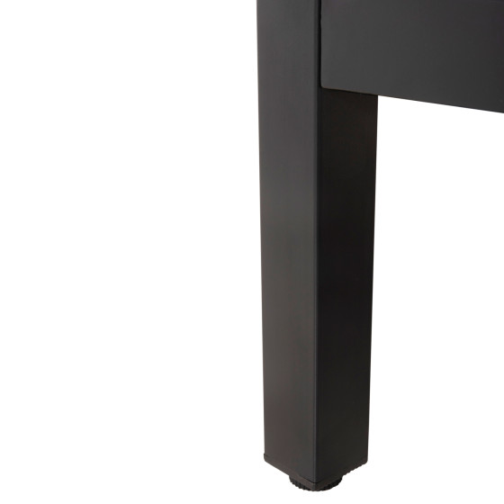 OUTDOOR LOUNGE SET DEX 3PCS POLYMORPHIC HM6090 ALUMINUM IN ANTHRACITE & BROWN-BLACK CUSHIONS