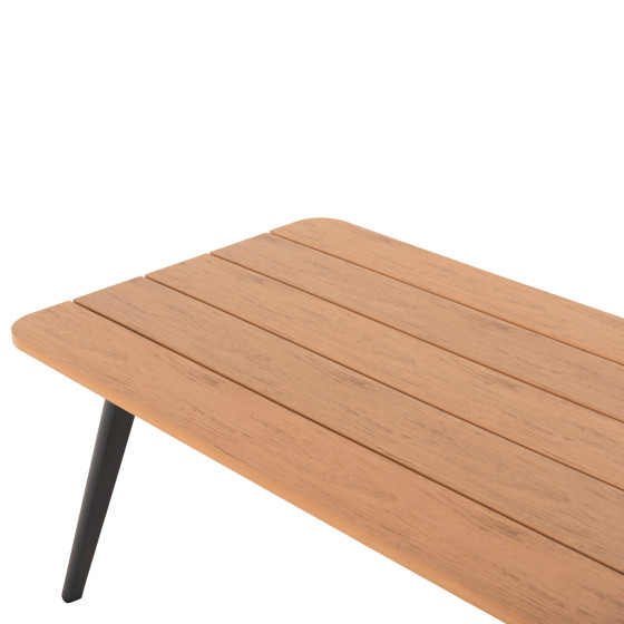 OUTDOOR CORNER LOUNGE SET MAERLY HM6140.02 ALUMINUM & CUSHIONS IN ANTHRACITE-BEIGE SYNTHETIC ROPE