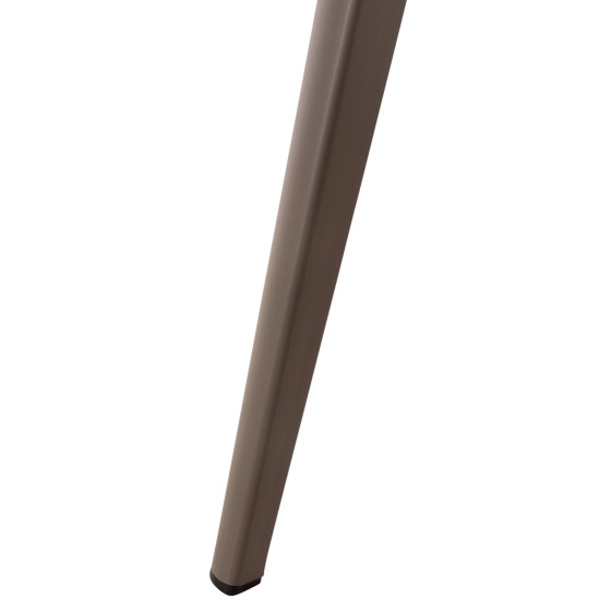 OUTDOOR CORNER LOUNGE SET MAERLY HM6140.03 ALUMINUM & CUSHIONS IN CHAMPAGNE COLOR-BEIGE SYNTHETIC ROPE