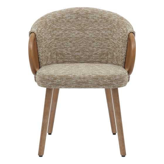 ΚΑΡΕΚΛΑ ΤΡΑΠΕΖΑΡΙΑΣ RIG HM9979.01 WHITE WASH ΞΥΛΟ ΟΞΙΑΣ-ΜΠΕΖ ΥΦΑΣΜΑ 59x58,5x72,5Υεκ.