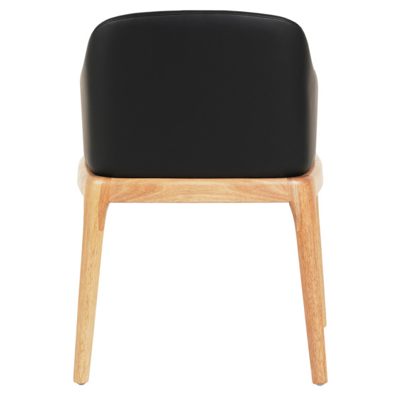 ΠΟΛΥΘΡΟΝΑ ΤΡΑΠΕΖΑΡΙΑΣ FURLAN HM9949.01 RUBBERWOOD ΣΕ ΟΑΚ-ΜΑΥΡΟ PU 54,5x58x78Υεκ.