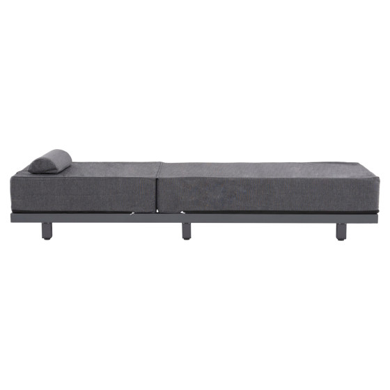 PROFESSIONAL SUNLOUNGER JESSIE HM10714.03 DARK GREY ALUMINUM & CUSHION 200x71x79Hcm.