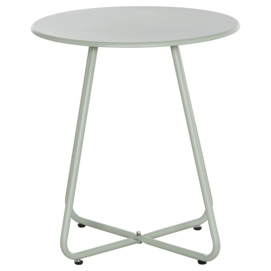 SIDE TABLE ROUND SAMMON HM6271.06 METAL IN PISTACHIO GREEN COLOR Φ45x50Hcm.