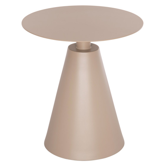 OUTDOOR ROUND SIDE TABLE SERA HM6270.03 ALUMINUM IN CAPPUCCINO COLOR Φ50x56Hcm.