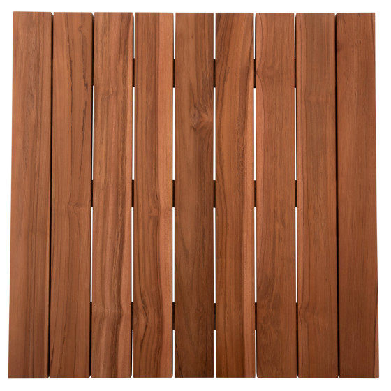 ΕΠΙΦΑΝΕΙΑ ΤΡΑΠΕΖΙΟΥ ΞΥΛΟ TEAK-ΦΥΣΙΚΟ ΤΕΤΡΑΓΩΝΗ HM6139 ΜΑΣΙΦ 80x80x4(πάχος)εκ.