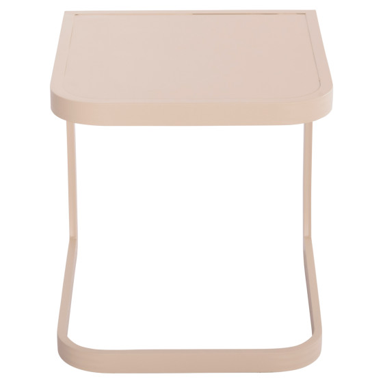 SUNBED SIDE TABLE RICKON HM6324.04 ALUMINUM IN CHAMPAGNE COLOR 45x48x49,5Hcm.