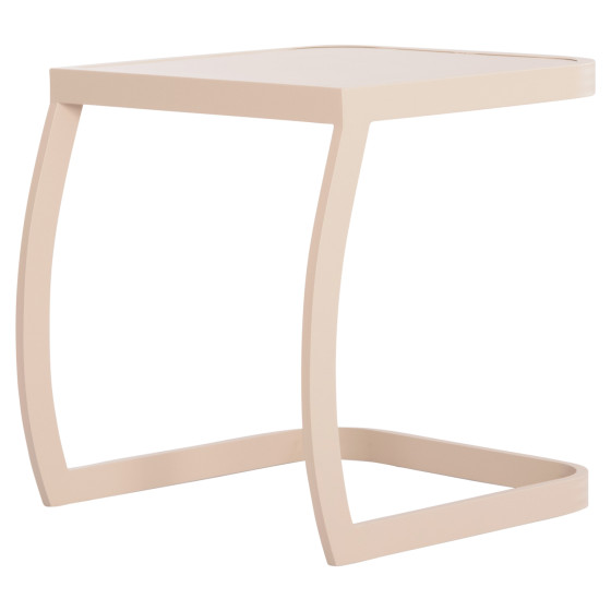 SUNBED SIDE TABLE RICKON HM6324.04 ALUMINUM IN CHAMPAGNE COLOR 45x48x49,5Hcm.