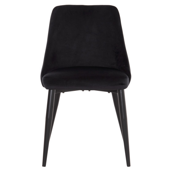 ΚΑΡΕΚΛΑ SERENITY HM8527.14 ΒΕΛΟΥΔΟ ΜΑΥΡΟ ΜΕ ΜΑΥΡΑ ΜΕΤΑΛΛΙΚΑ ΠΟΔΙΑ 51x54x83,5Υεκ.