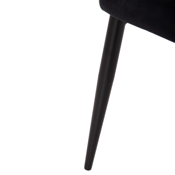 ΚΑΡΕΚΛΑ SERENITY HM8527.14 ΒΕΛΟΥΔΟ ΜΑΥΡΟ ΜΕ ΜΑΥΡΑ ΜΕΤΑΛΛΙΚΑ ΠΟΔΙΑ 51x54x83,5Υεκ.