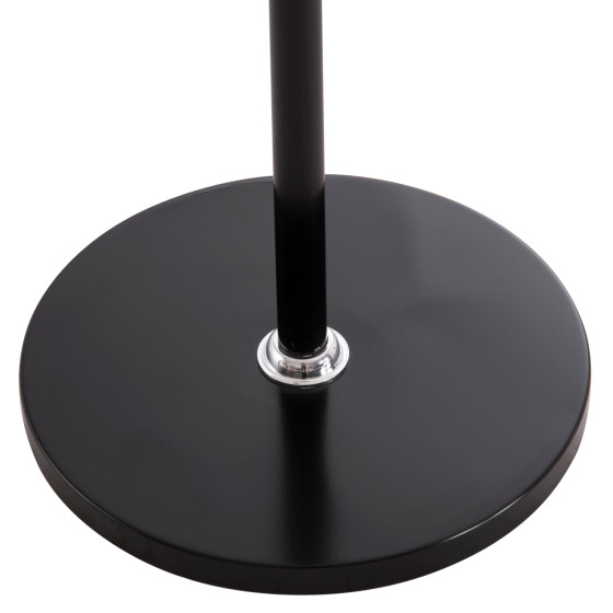 COAT HANGER BILLY HM18075.01 BEECH WOOD-BLACK METAL-BASE WITH WOOD Φ37.5X180Hcm.