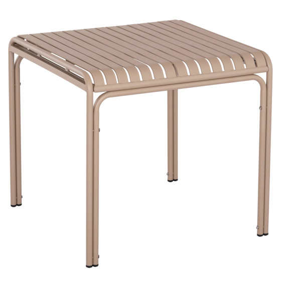 OUTDOOR SQUARE ALUMINUM TABLE RACHEL HM6338.04 CHAMPAGNE COLOR 80x80x76Hcm.