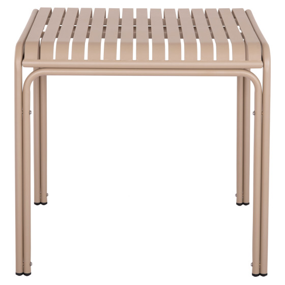 OUTDOOR SQUARE ALUMINUM TABLE RACHEL HM6338.04 CHAMPAGNE COLOR 80x80x76Hcm.