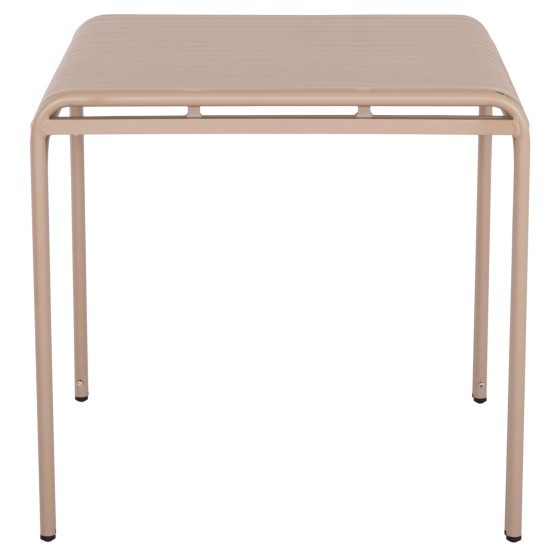 OUTDOOR SQUARE ALUMINUM TABLE RACHEL HM6338.04 CHAMPAGNE COLOR 80x80x76Hcm.