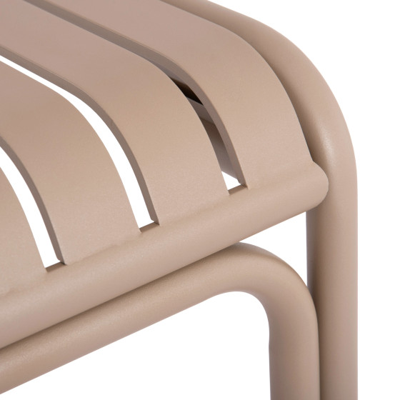 OUTDOOR SQUARE ALUMINUM TABLE RACHEL HM6338.04 CHAMPAGNE COLOR 80x80x76Hcm.