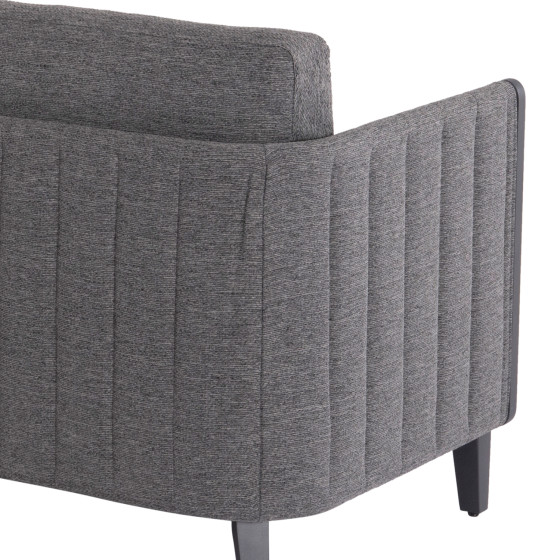 OUTDOOR LOUNGE SET 4PCS LARRY HM6188.01 DARK GREY ALUMINUM-P.E. FABRIC