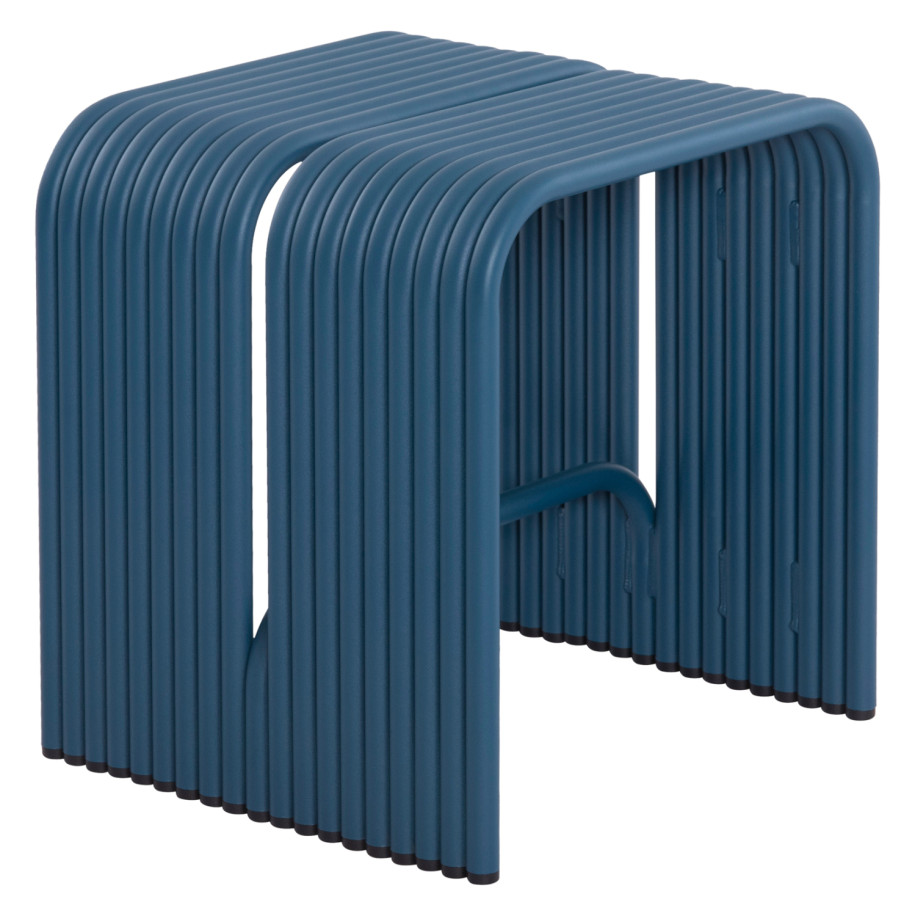 STOOL SERIES INTREPID HM6325.08 ALUMINUM IN BLUE COLOR 40x38x42,5Hcm.