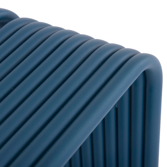 STOOL SERIES INTREPID HM6325.08 ALUMINUM IN BLUE COLOR 40x38x42,5Hcm.