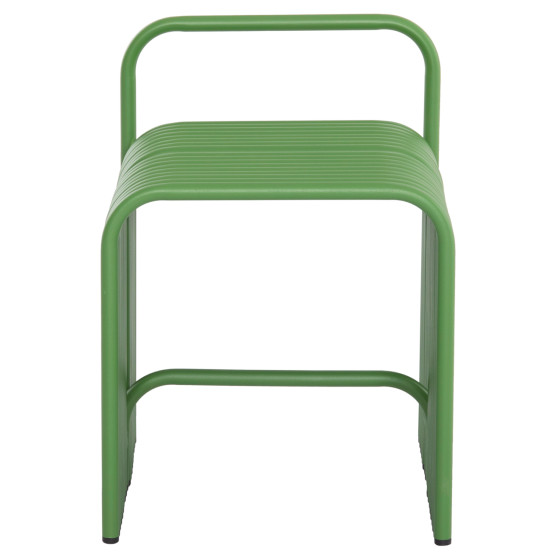 STOOL SERIES INTREPID HM6326.07 ALUMINUM IN GREEN COLOR 40x38x55Hcm.